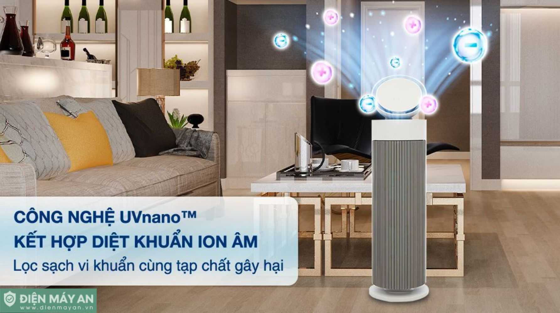 Máy Lọc Không Khí LG PuriCare Aero Booster AS55GGSY0 55W 